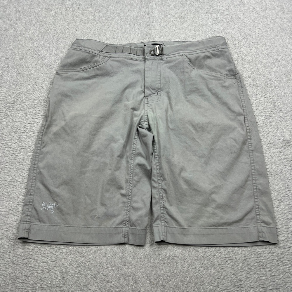 Arc'teryx Pemberton Shorts Mens 32 Gray Belted Stretch Rugged Technical Hiking